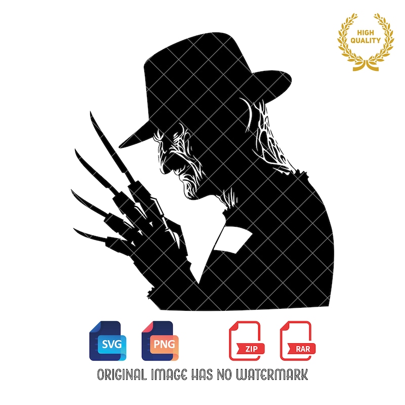Freddy Krueger Silhouette - Etsy