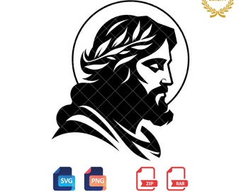 Jesus Silhouette SVG PNG: Christian Faith Design (Digital Download)
