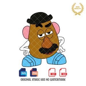 Mr. Potato Head SVG: Toy Story Clipart (Digital Download)