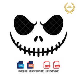 Jack Skellington SVG: Halloween Nightmare Cut Files (Digital Download)