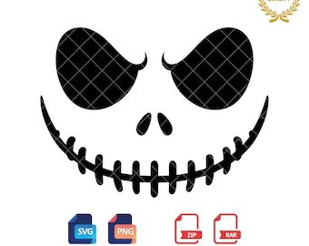 Jack Skellington SVG: Halloween Nightmare Cut Files (Digital Download)