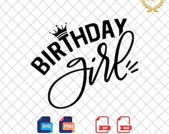 Birthday Girl SVG & PNG: Party Shirt Design (Digital Download)