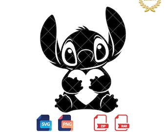 Stitch Heart SVG: Valentine's Day Clipart (SVG & PNG)