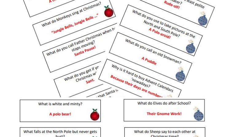 90 Christmas Jokes | Printable | PDF Download | Download and Print ...