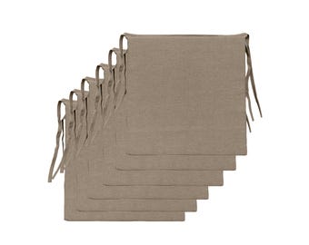 6 cojines para silla de 40 x 40 cm hechos a mano - Cojines para silla de cocina hechos a mano en Italia