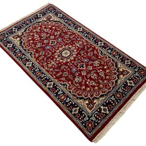 Red Carpet Wool Hand-knotted Oriental Carpet 100% Virgin Wool 95 x 160 cm D7