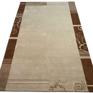 Carpet Hand-knotted 250X350 cmBeige Brown Wool Oriental Carpet Indo Nepal