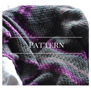 Crochet blanket pattern, The soft Purple Granny Square afghan pattern