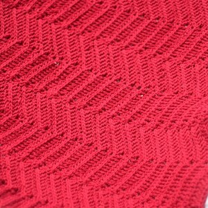 chevron afghan pattern, ripple baby blanket pattern image 2