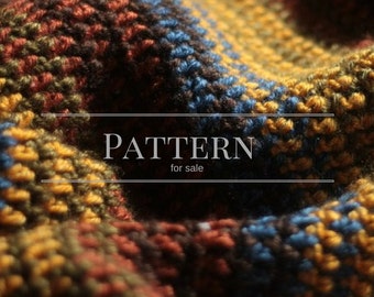 Crochet blanket pattern; The Harvest Stripes- a crochet stripe afghan