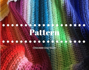 Sunshine and Shadows crochet blanket pattern-an intermediate crochet afghan pattern