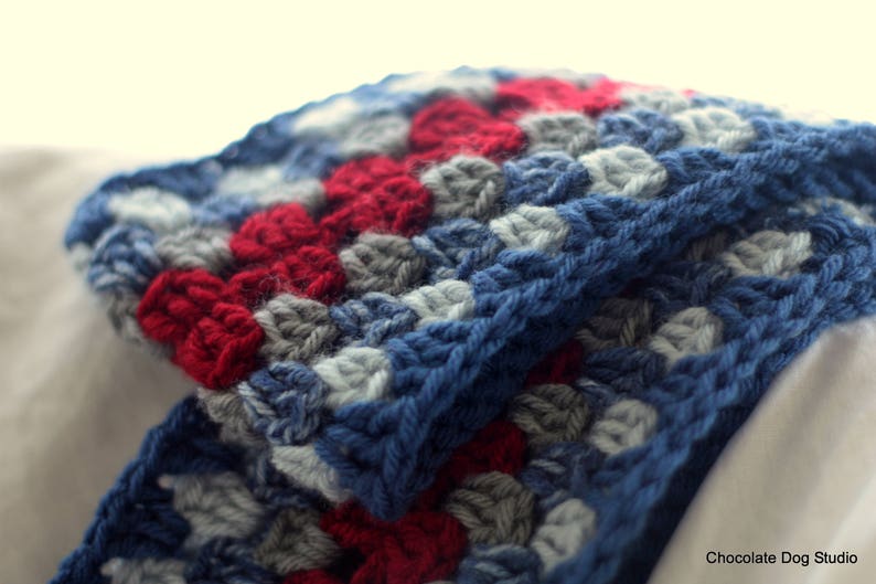 Granny Stripe Scarves 3 Pattern bundle Stripe scarf pattern set image 9