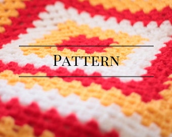 Baby afghan pattern, Easy crochet afghan pattern