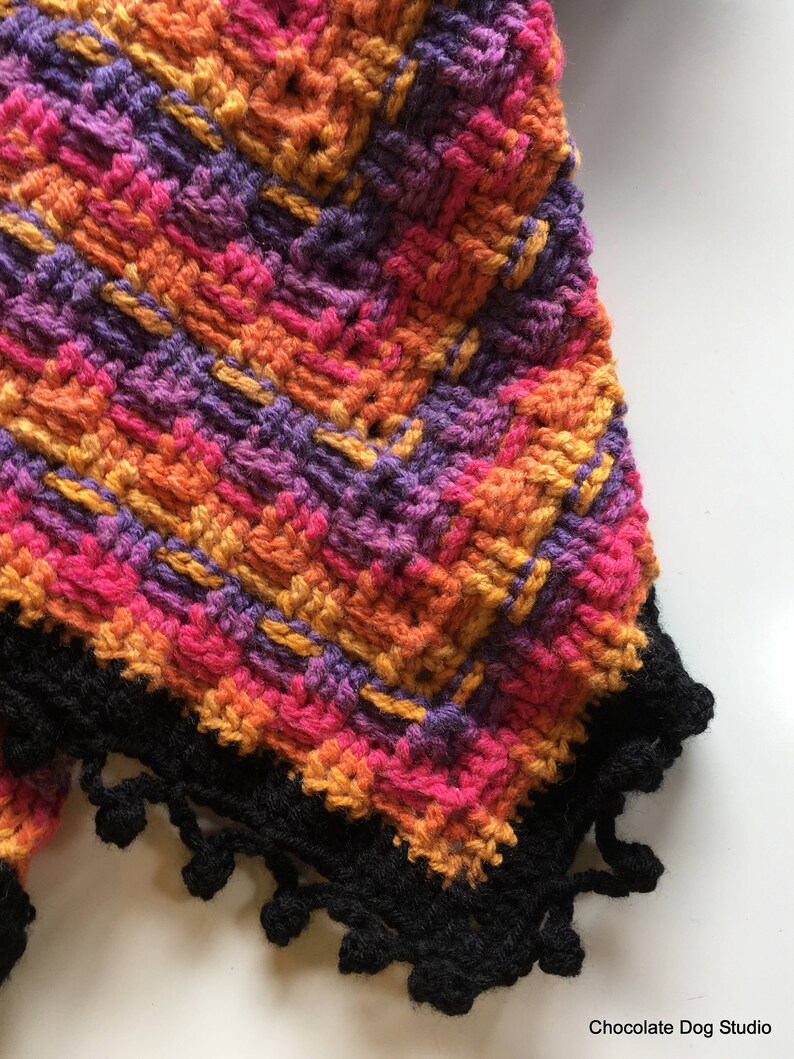 Basketweave Crochet Blanket Pattern an Easy Basket Weave Etsy