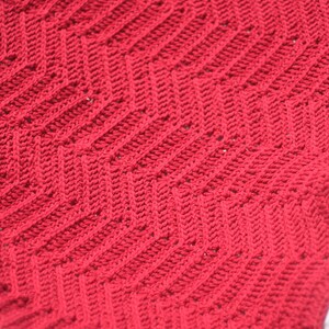 chevron afghan pattern, ripple baby blanket pattern image 9