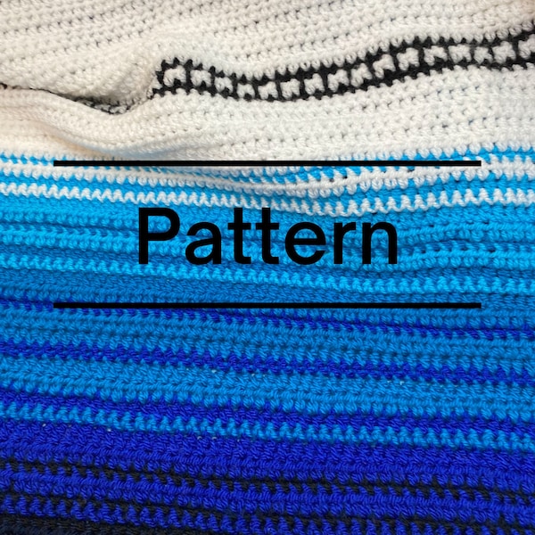 serape stripe afghan pattern, crochet blanket pattern, PDF download white serape stripe blanket