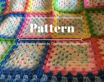 Charlotte's crochet Baby Blanket pattern, A granny square afghan pattern