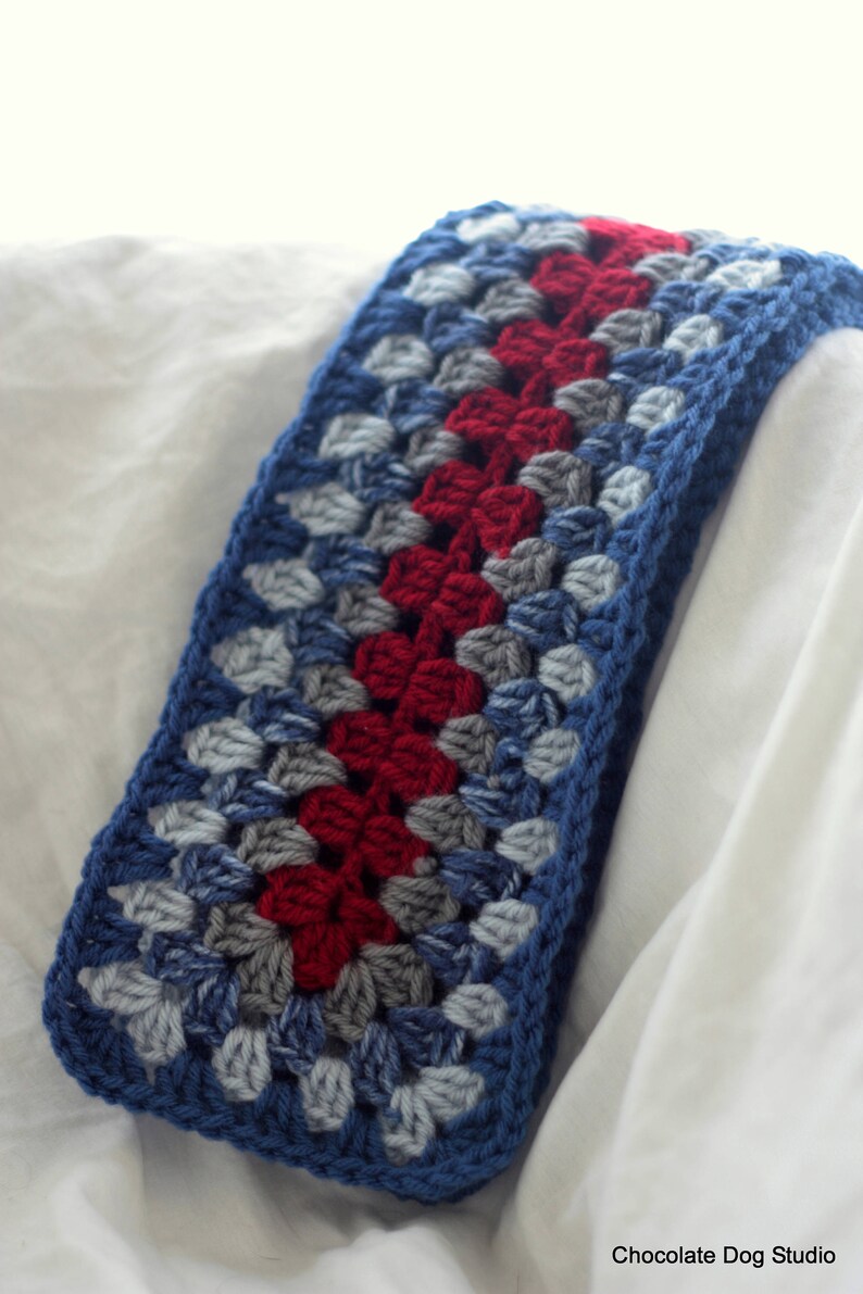 Granny Stripe Scarves 3 Pattern bundle Stripe scarf pattern set image 8