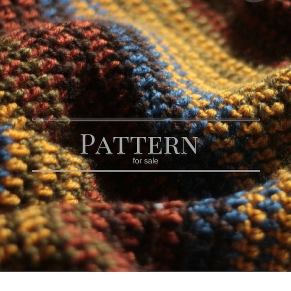 Easy Striped Crochet PDF afghan Pattern, blanket pattern, PDF afghan pattern,