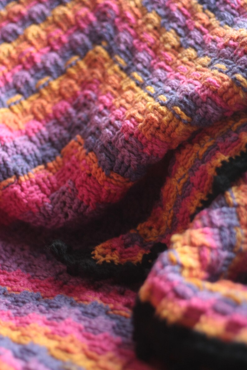 Basketweave Crochet Blanket Pattern an Easy Basket Weave Etsy New Zealand