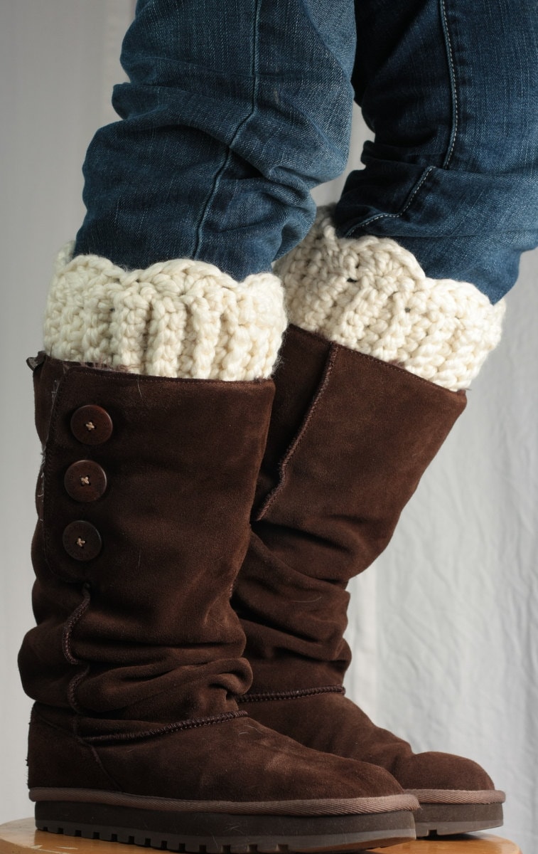Boot Cuff Pattern With Scallops, DIY Boot Cuff - Etsy