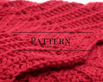 ripple baby blanket pattern, chevron afghan pattern