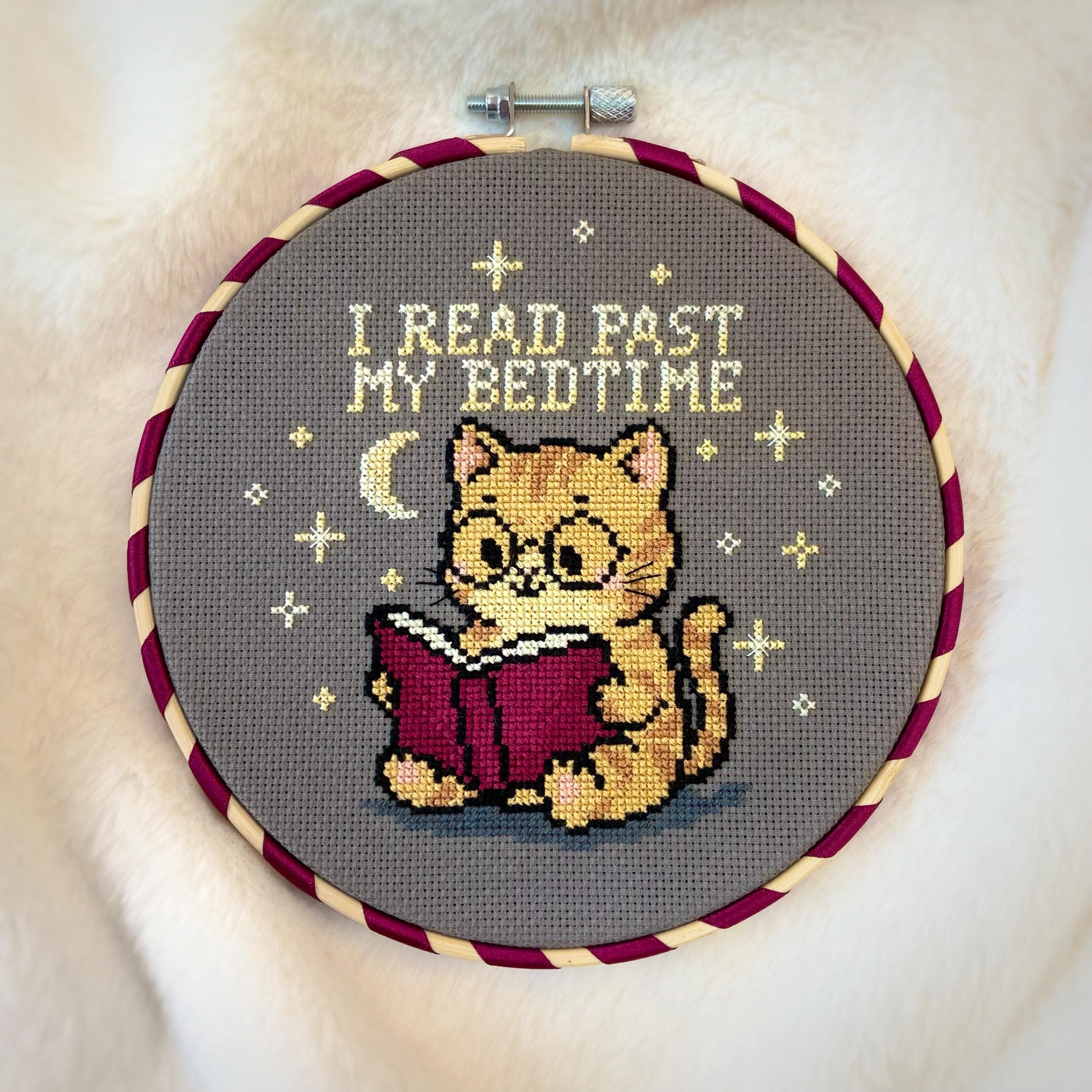 I Read Past My Bedtime Cross Stitch Pattern (instantly Downloadable PDF ...