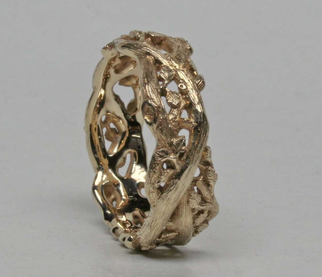 Gold Vine Ring - Etsy
