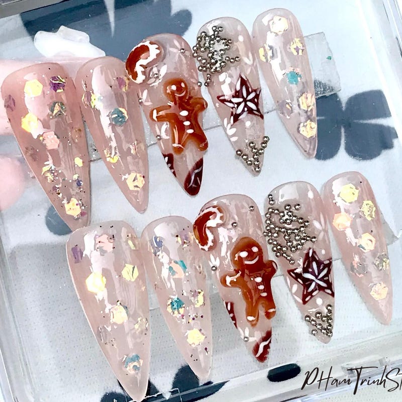 Christmas Nail Art - Etsy