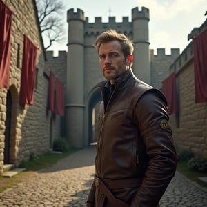 Men&#39;s Medieval-Inspired Brown Leather Coat | Stylish & Unique Outerwear for Men | Durable Genuine Leather | Custom Fit Vintage Style Jacket