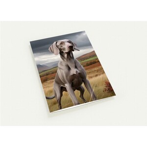 Weimaraner-wenskaarten - pak van 10 met enveloppen - milieuvriendelijk en gepersonaliseerd