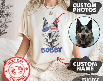 Custom Dog 4th of July Shirt: Personalized Patriotic Tee
