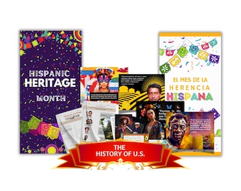 Hispanic Heritage Month Educational Bundle | Trivia, Posters, Worksheets