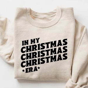 In meiner Weihnachtsära Crewneck Sweatshirt, Weihnachtspullover, Festliches Retro Shirt, Weihnachts Hoodie, Geschenk für Sie Urlaub Pullover, Geschenk für Mama