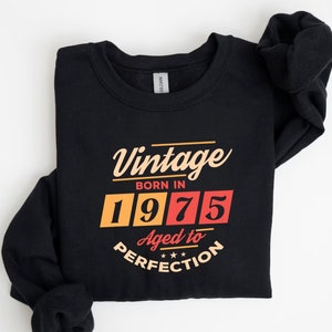 Vintage 1975 Retro Shirt, 50th Birthday, 50th Birthday Gift, 50th Birthday Party, 50th Birthday Shirt, 1975 T-Shirt, Gift for her