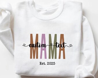 Custom Mama Shirt: Personalized Mom T-shirt With Children Names