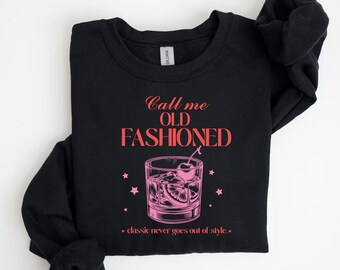 Prezenty z bourbonem dla mężczyzn, koszulka „Call Me Old Fashioned”, koszulka z whisky, bluza z nadrukiem do picia, Dzień Ojca, prezent dla miłośnika whisky, koszulka dla miłośnika bourbona