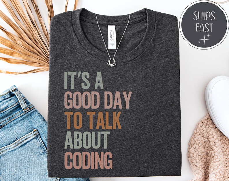 Coding T-Shirt, Programmierer Software Entwickler T-Shirt, Coder Geschenk Bild 1