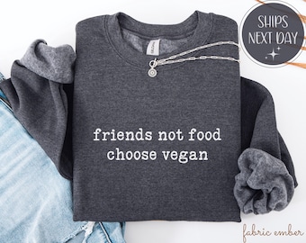 Sudadera vegana "Friends Not Food" y camiseta "Animal Rights"