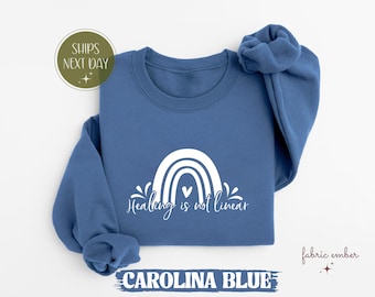 Genezing is niet lineair Sweatshirt, geestelijke gezondheid, zelfliefdeshirt