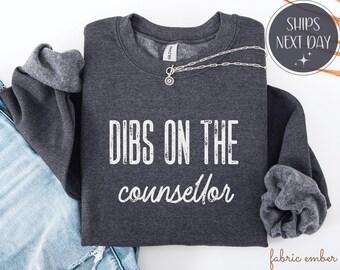 Dibs on the Counselor-sweater met DTG-print, cadeau voor geestelijke gezondheid