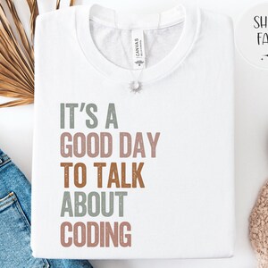 Coding T-Shirt, Programmierer Software Entwickler T-Shirt, Coder Geschenk Bild 6