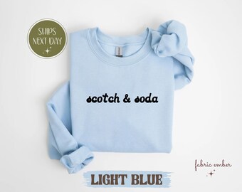 Scotch and Soda Shirt, Classic Cocktail Tee, Bartender Gift