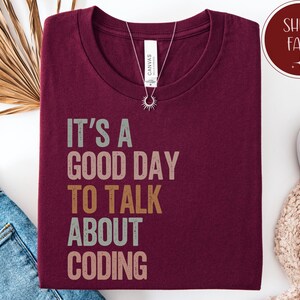 Coding T-Shirt, Programmierer Software Entwickler T-Shirt, Coder Geschenk Bild 4