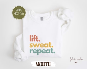 Sudadera Lift Sweat Repeat, camiseta de entrenamiento para mujer