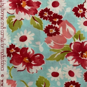 SALE RARE ORIGINAL Ruby Swoon in Aqua by Bonnie and Camille for Moda