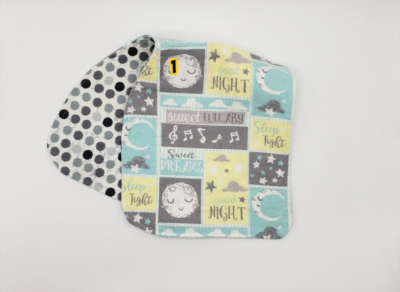 Dreams Burp Rag Feeding Helper Sleep Sunshine Cute Baby Sayings Flannel Reversible Two Layer Burppad Burp Cloth Spit-Up Catcher Moon