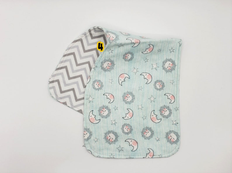 Dreams Burp Rag Feeding Helper Sleep Sunshine Cute Baby Sayings Flannel Reversible Two Layer Burppad Burp Cloth Spit-Up Catcher Moon