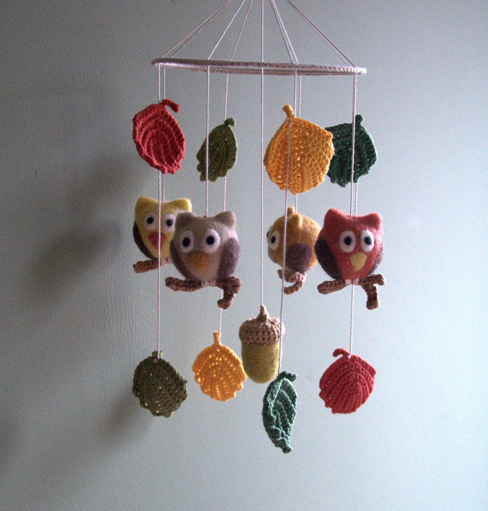 Baby Mobile Crib Mobile Nursery Mobile Felted Wool Bird Mobile Etsy