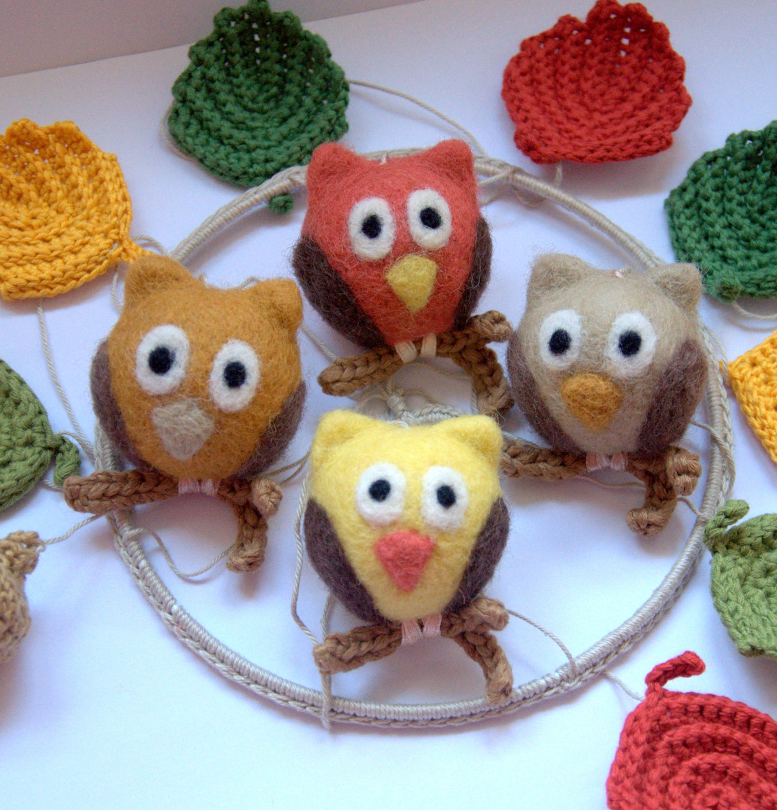 Baby Mobile Crib Mobile Nursery Mobile Felted Wool Bird Mobile Etsy